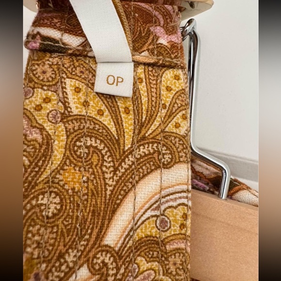 ZIMMERMANN PAISLEY LINEN MIDI SKIRT NWT - Picture 6 of 9